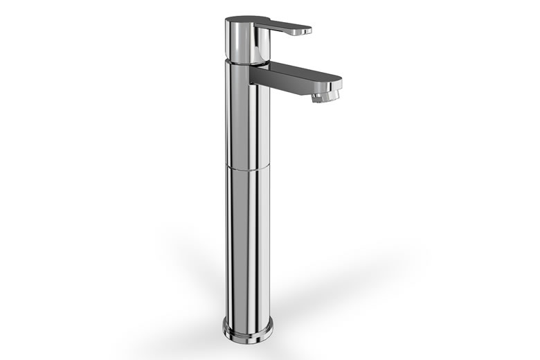 Crystal tall basin mixer without waste
