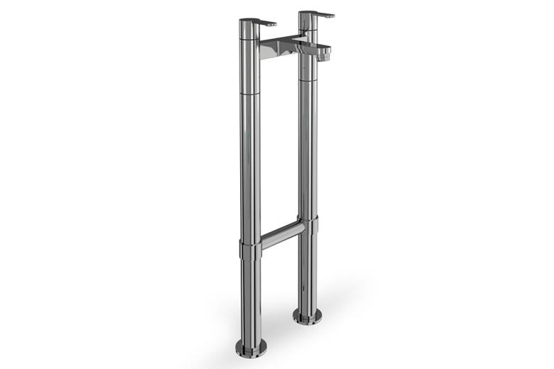 Crystal bath filler on stand pipes floor-standing