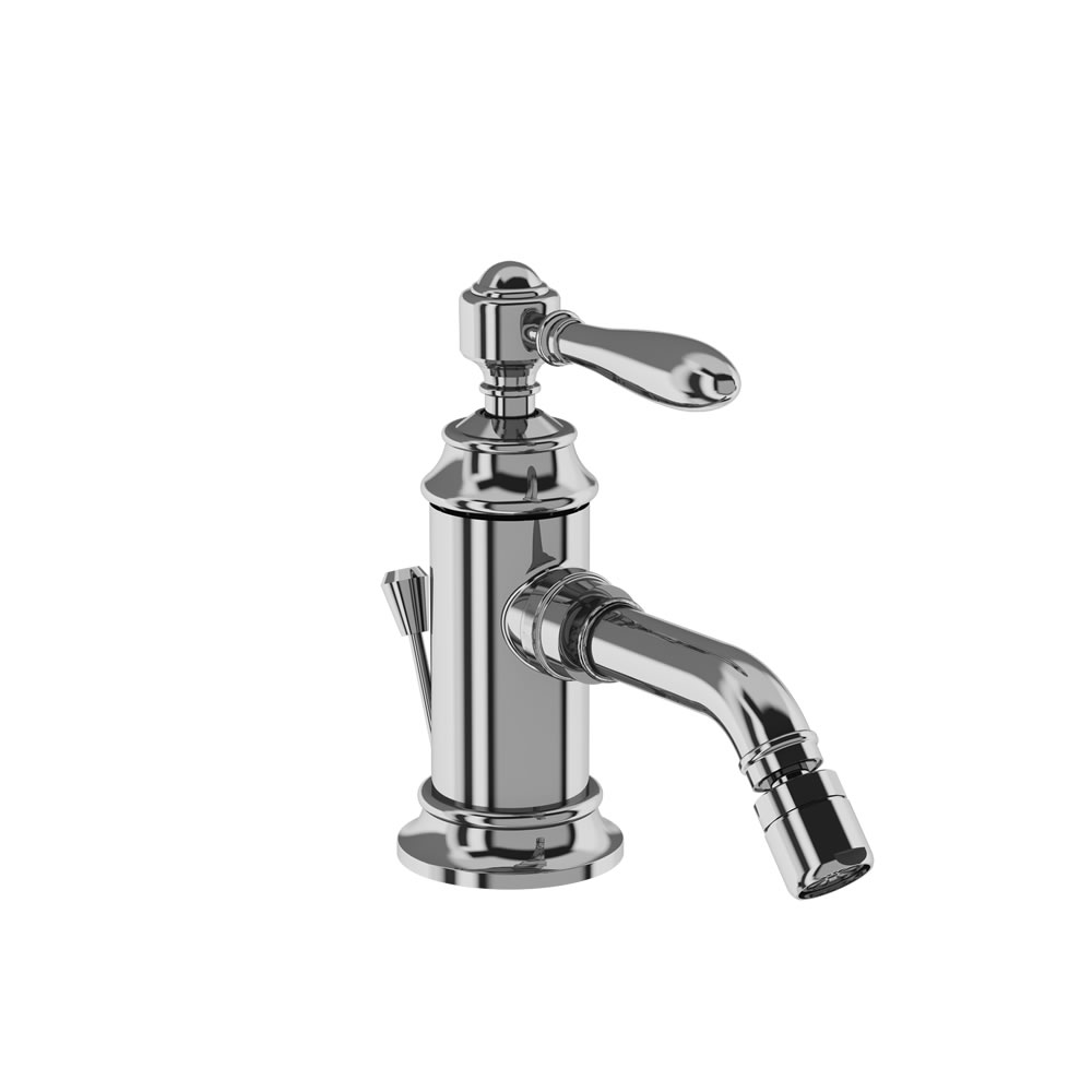 Arcade Single-brass lever bidet mixer with pop up waste chrome