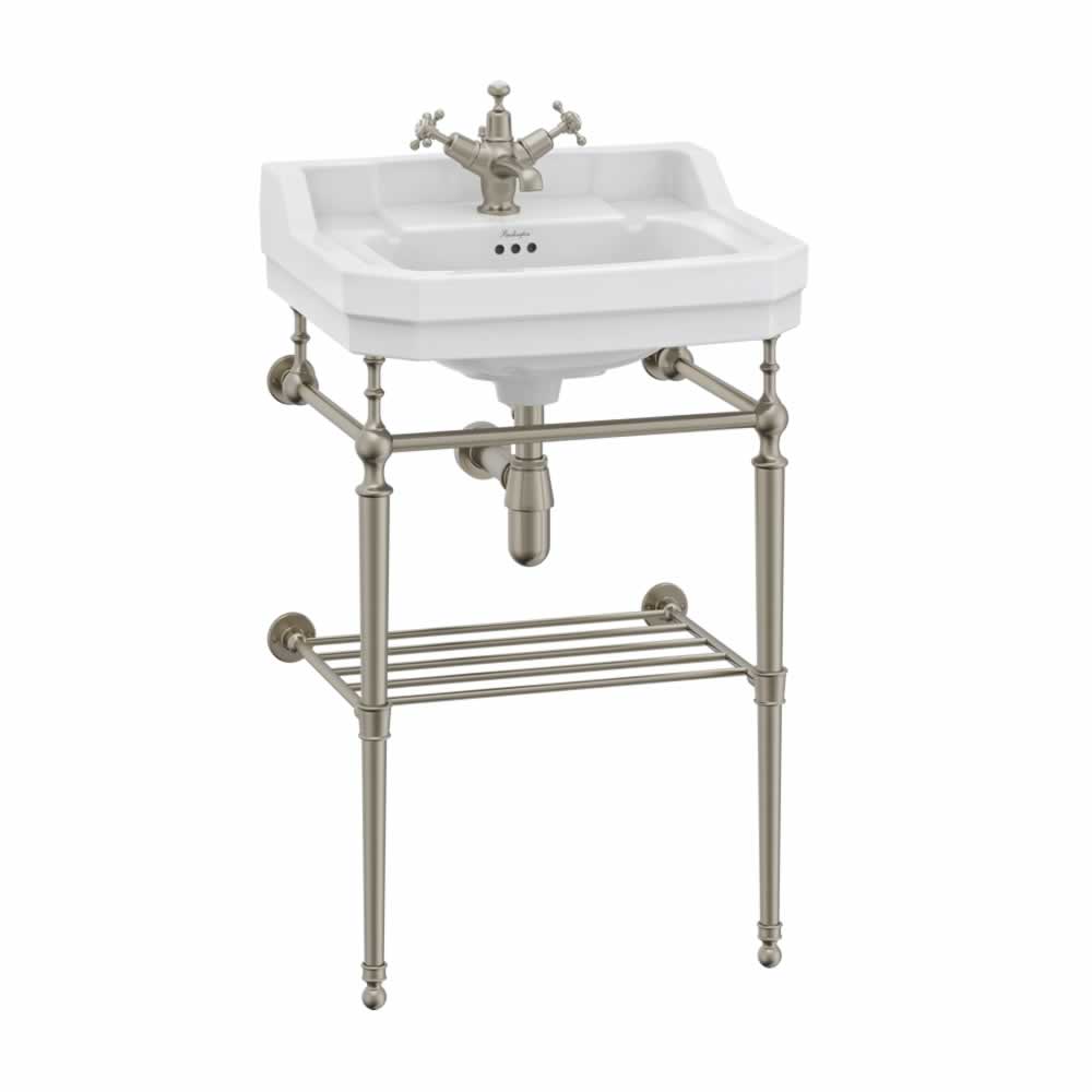Edwardian 56cm basin with basin stand with optional shelf