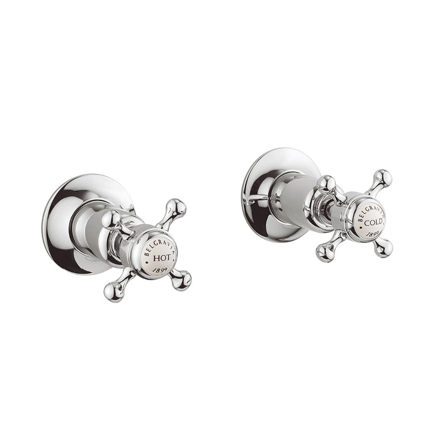 Belgravia Crosshead Wall Stop Taps