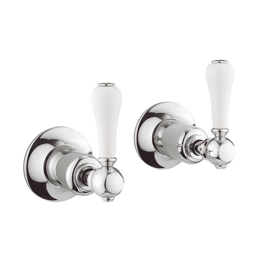 Belgravia Lever Wall Stop Taps