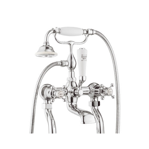 Belgravia Crosshead Bath Shower Mixer With Kit