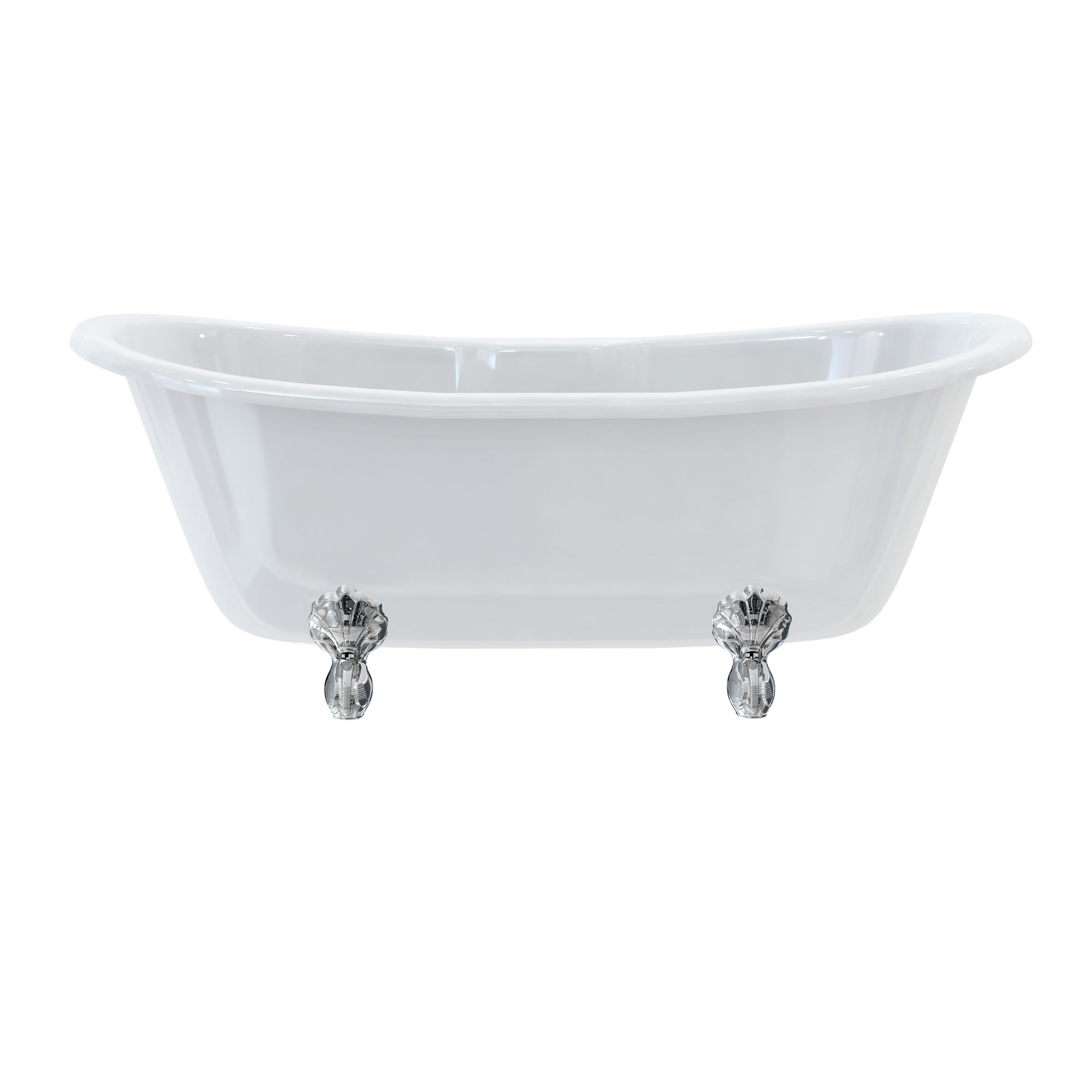 Bateau double ended 170cm bath with luxury legs