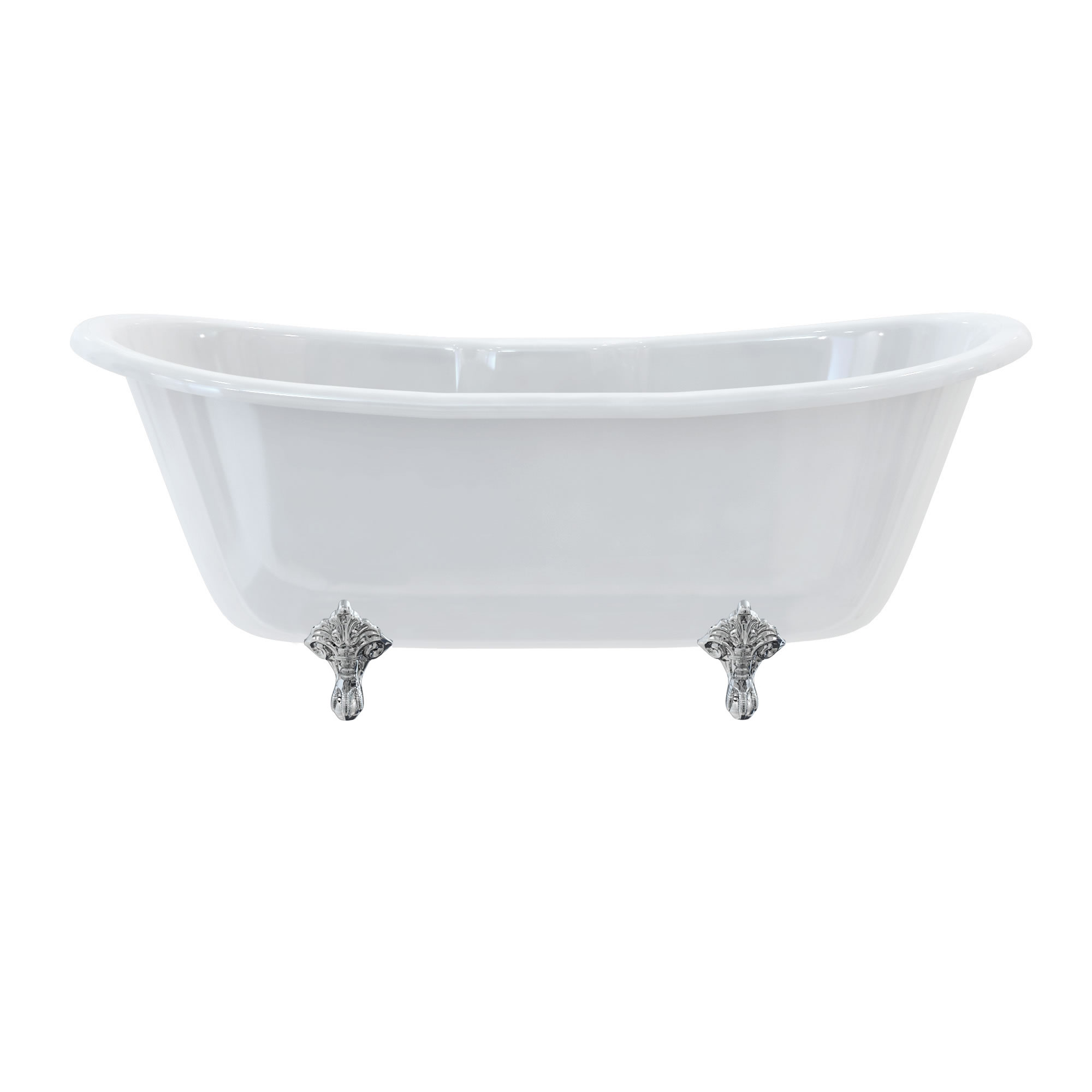 Bateau double ended 170cm bath with standard legs