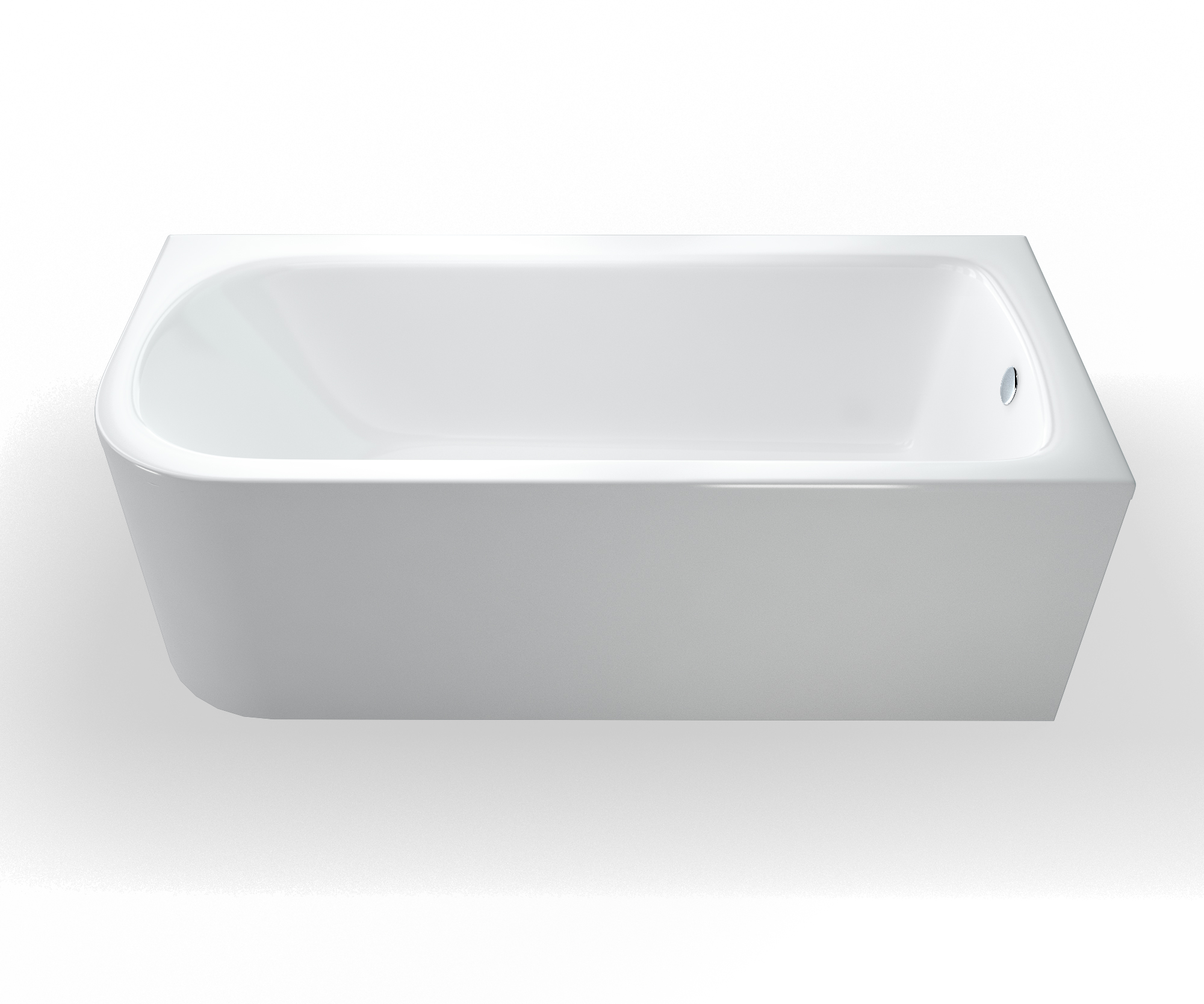 Viride offset bath 1700 x 750mm - right hand