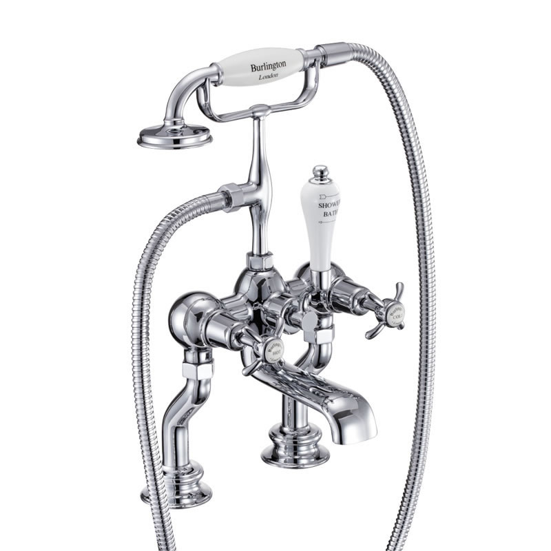 Anglesey Regent bath shower mixer - deck mounted