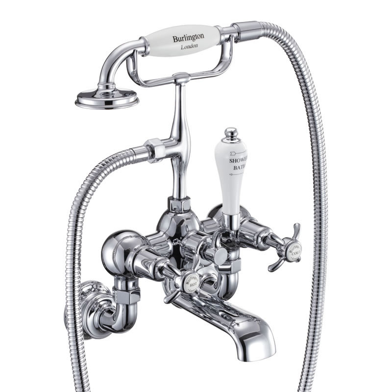 Anglesey Regent bath shower mixer - wall mounted