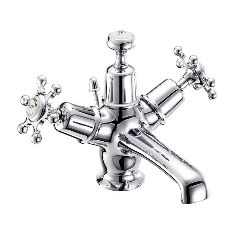 Birkenhead basin mixer with pop-up waste