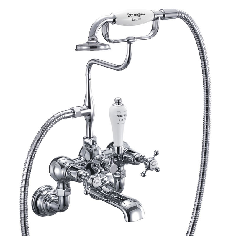 Burlington bath shower mixer wall mounted with S adjuster