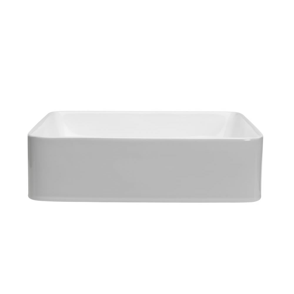 Calpe 400 Basin White No Oflow