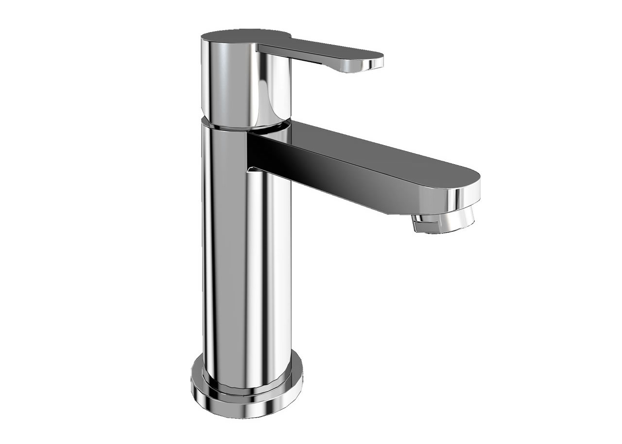 Crystal mini basin mixer without waste