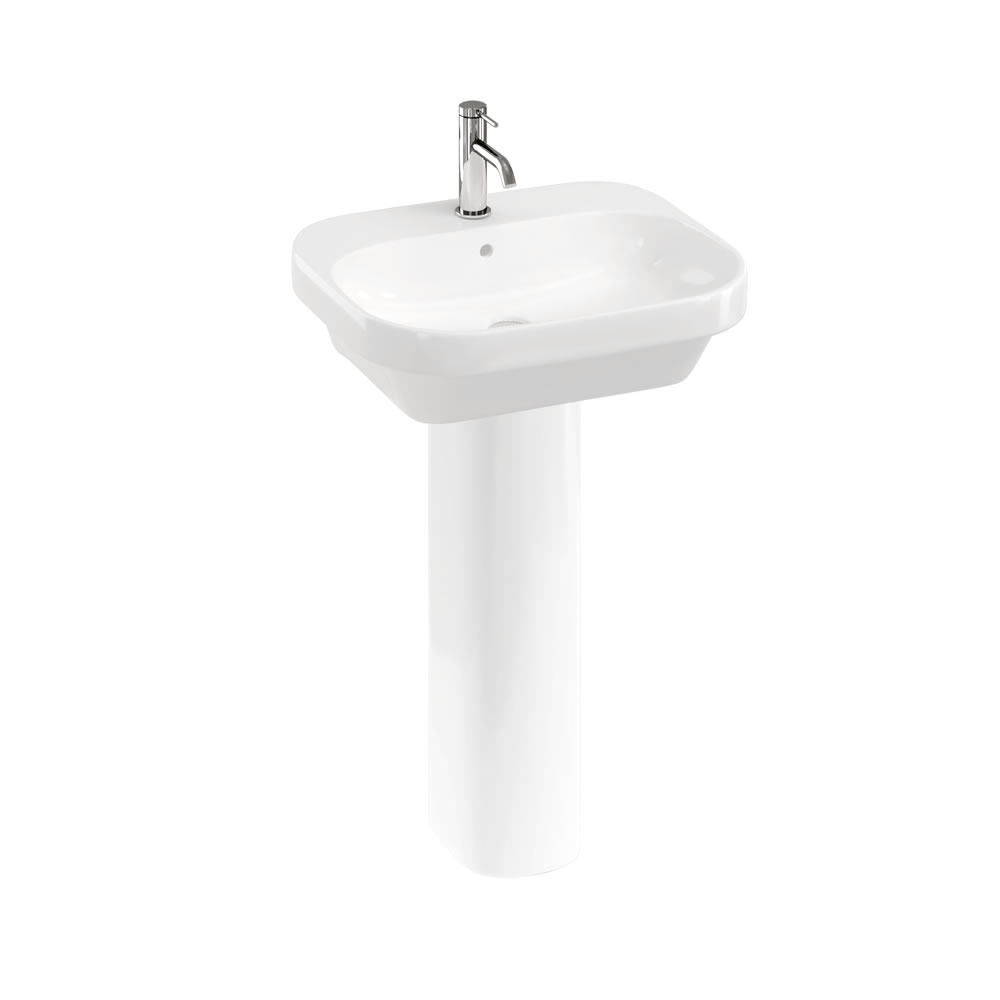 Curve2 55 Basin with Pedestal
