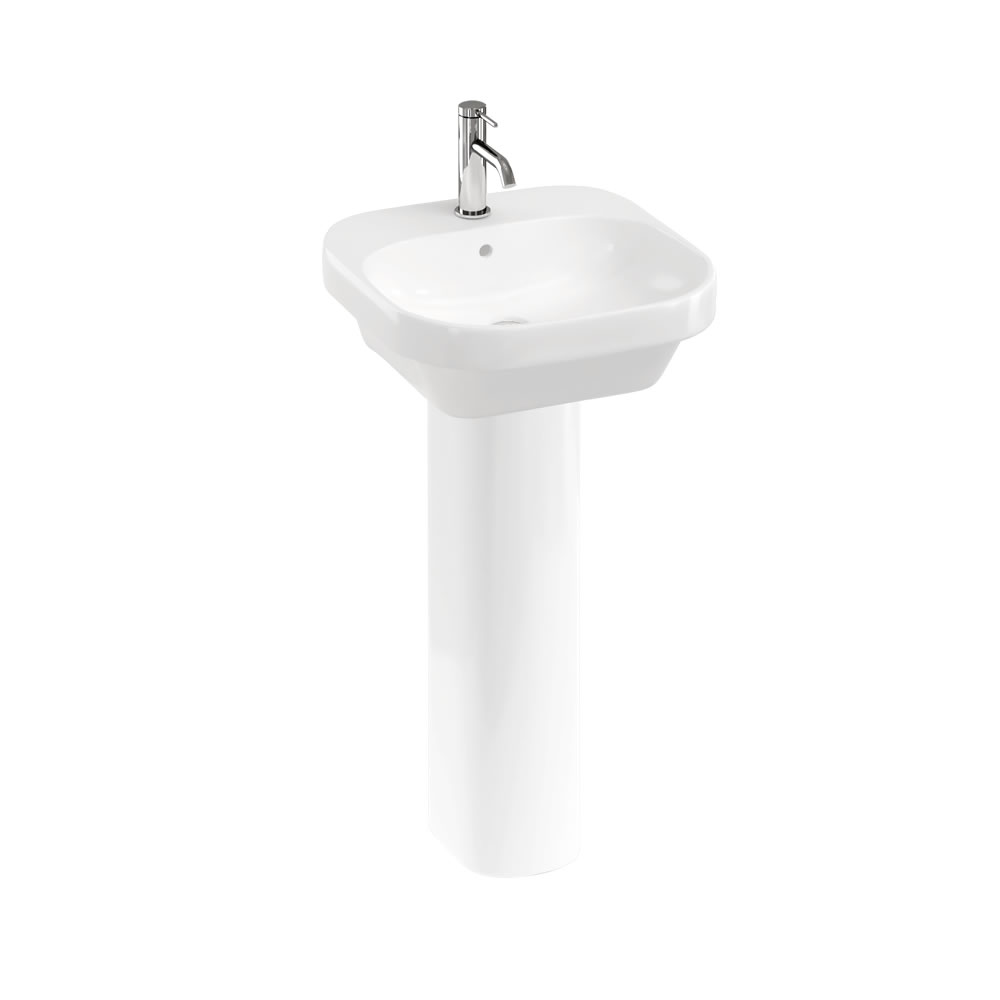 Curve2 45 Basin with Pedestal