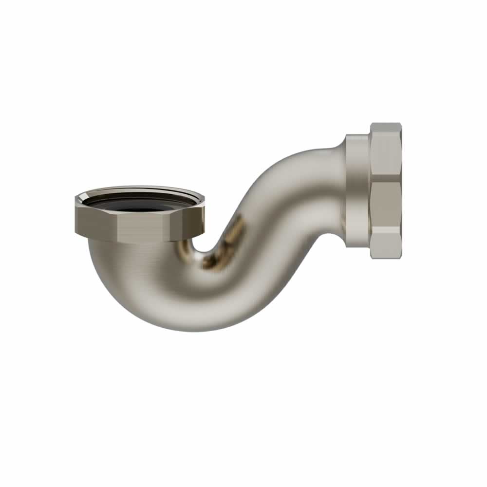 Shallow P Trap Brushed Nickel