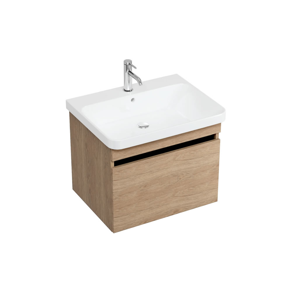 Dalston 600mm Unit Golden Oak and basin
