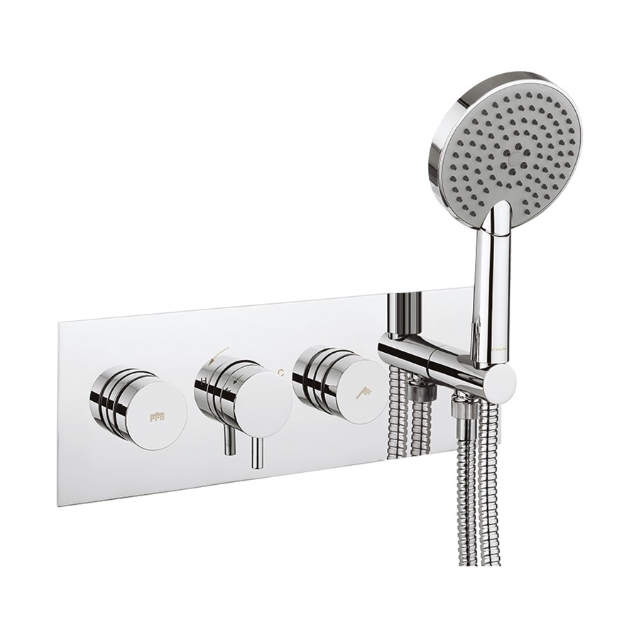 Dial Kai Lever Trim Thermostatic Shower Valve with 2 Way Diverter & Handset