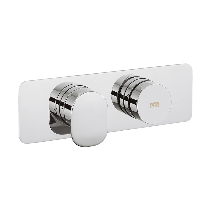 Dial Pier Trim Single Outlet Thermostatic Shower Valve