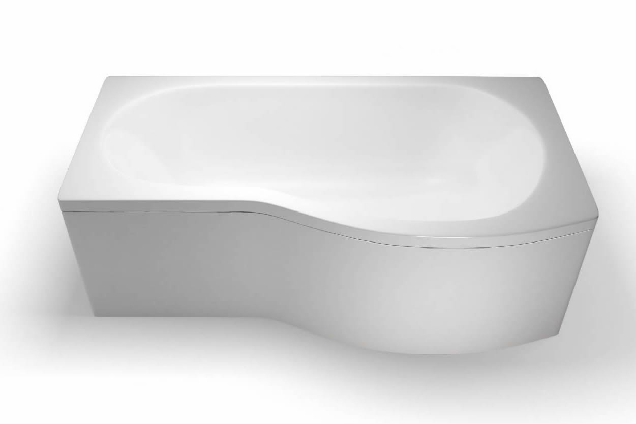 EcoRound 1700 showering bath - right hand