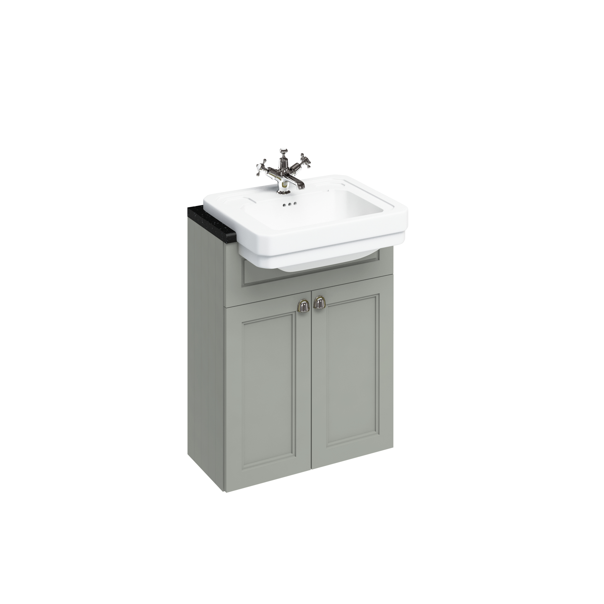 60cm Basin Base with Semi-recessed Basin