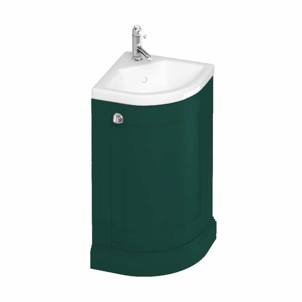 Burlington 43cm corner unit exc basin - Matt Green
