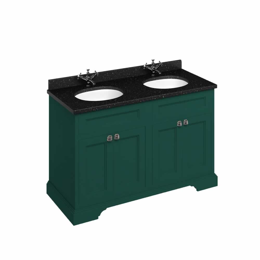 1300 Freestanding Vanity Unit with Doors -  Matt Green