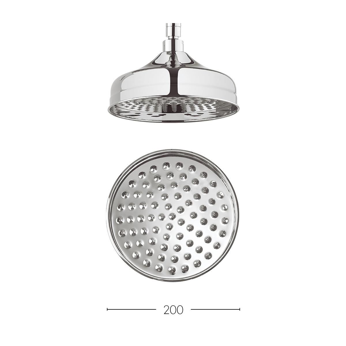 Belgravia 200mm showerhead