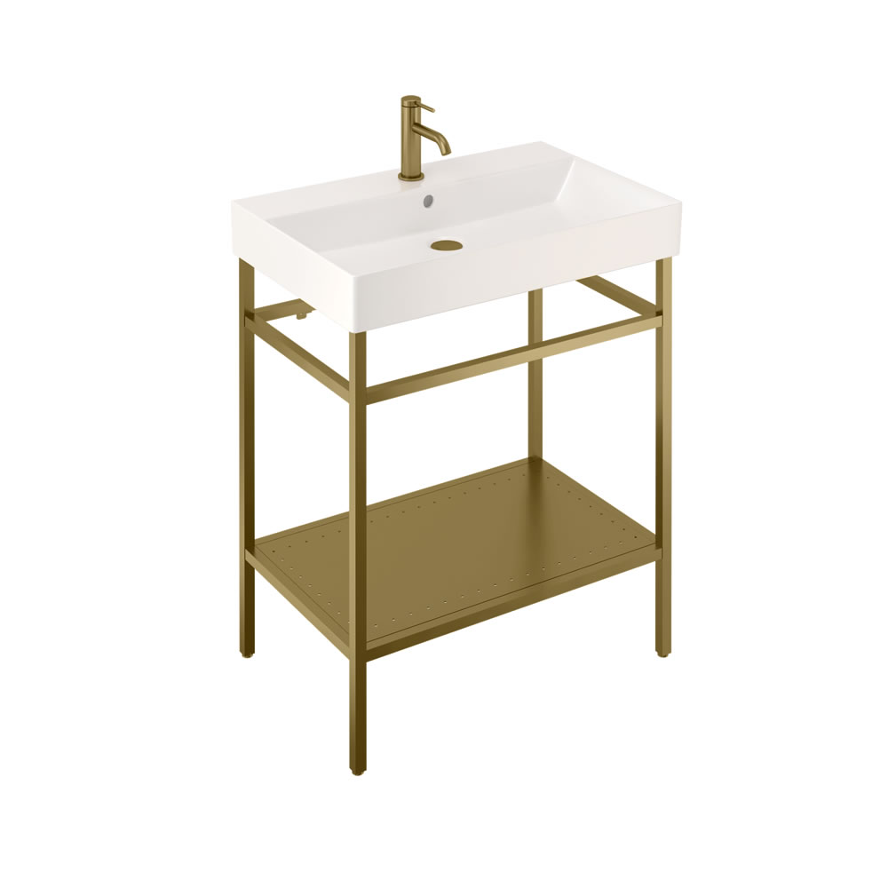 Frame stand for 700 basin - brushed brass