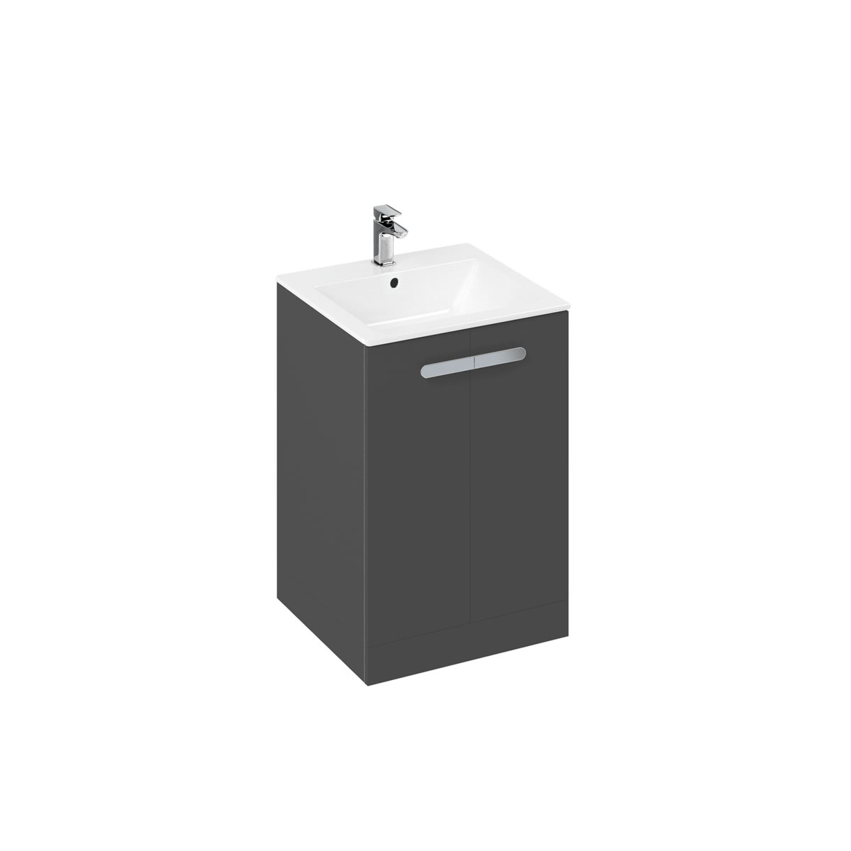 MyHome 60cm Floor Standing Unit & Basin Grey