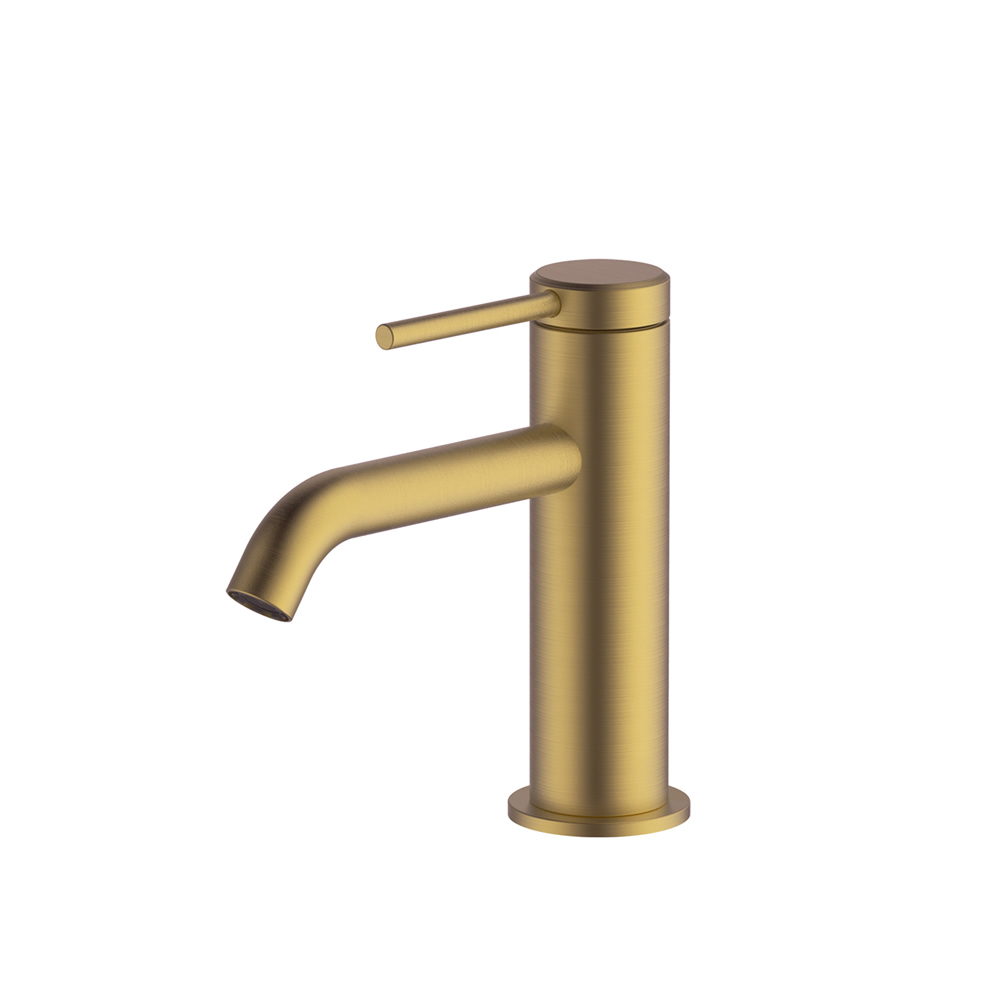 Hoxton Slim Basin Mixer Brushed Brass