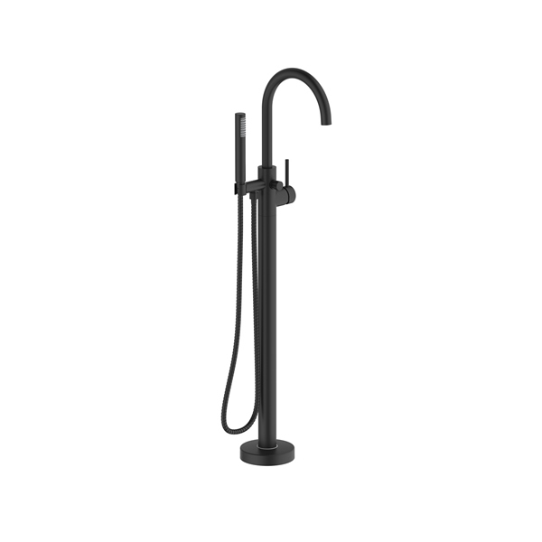 Hoxton Floor standing Mono Bath Shower Mixer Matt Black