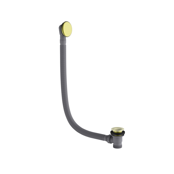 Click-clack Bath waste and overflow Brushed Brass