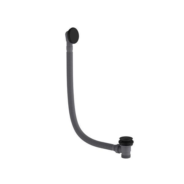 Click-clack Bath waste and overflow Matt Black