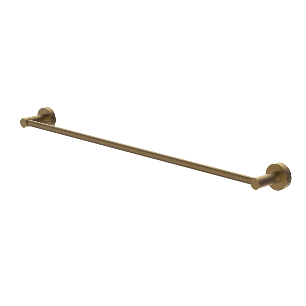 Hoxton 600 Single Towel Rail  Brushed Brass