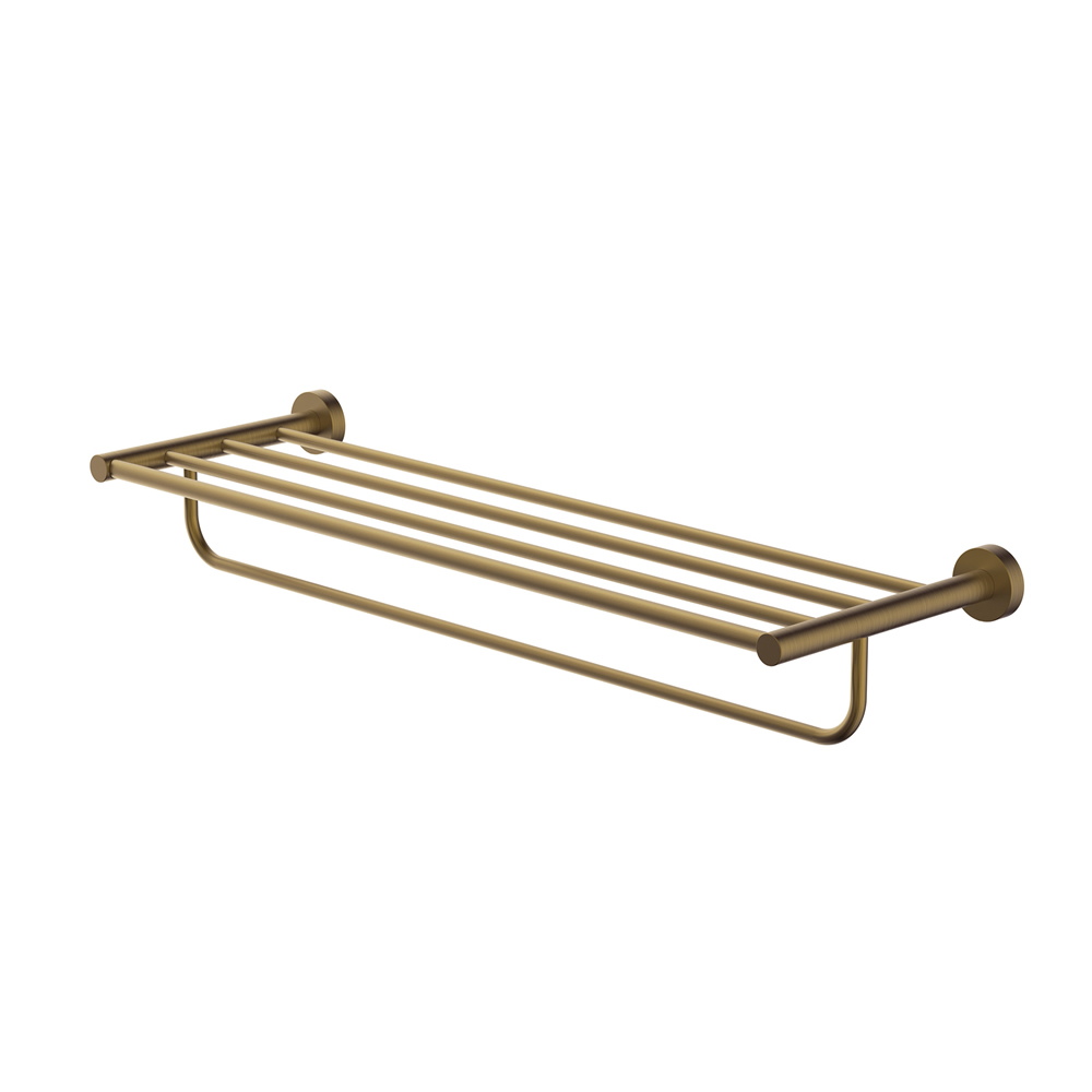 Hoxton Towel Rack Brushed Brass