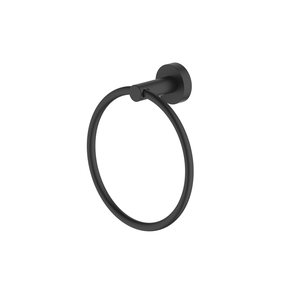 Hoxton Towel Ring Matt Black