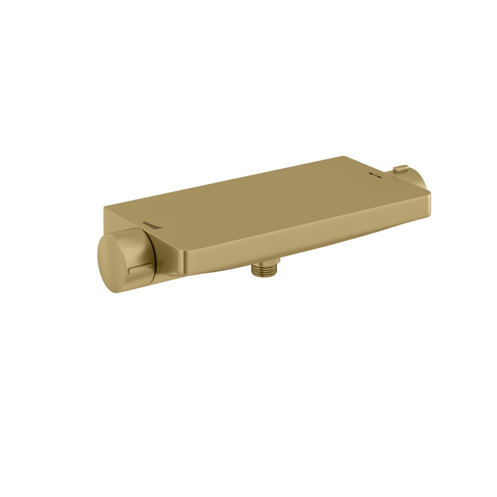 Hoxton thermostatic shower valve body brushed brass