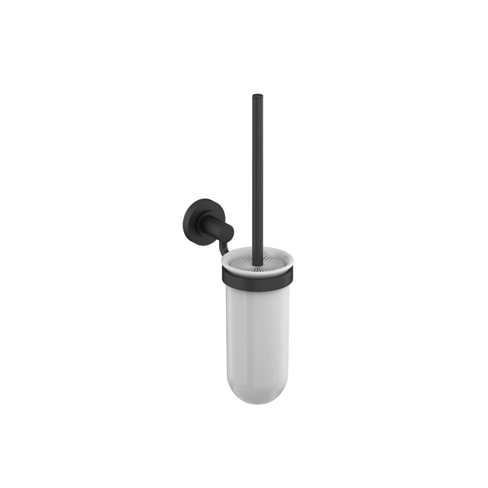 Hoxton toilet brush holder matt black