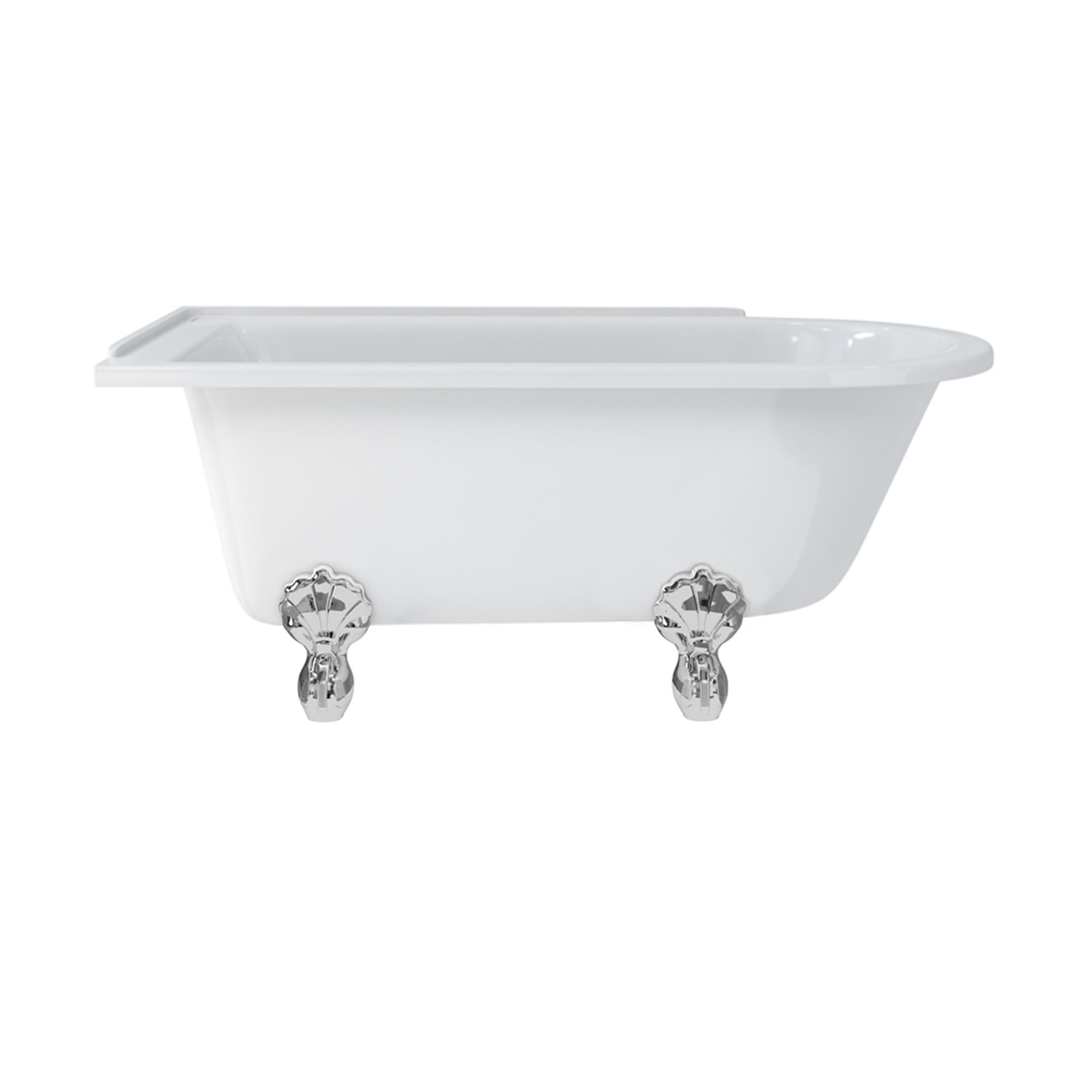 Hampton left handed bath - 150cm with luxury legs