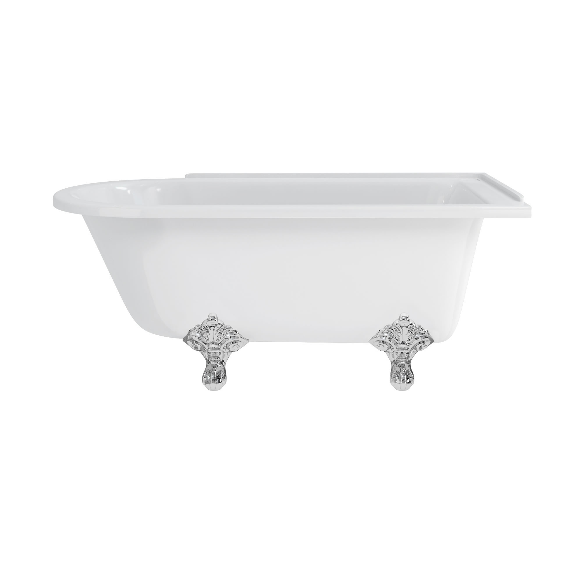 Hampton right handed bath - 150cm with standard legs