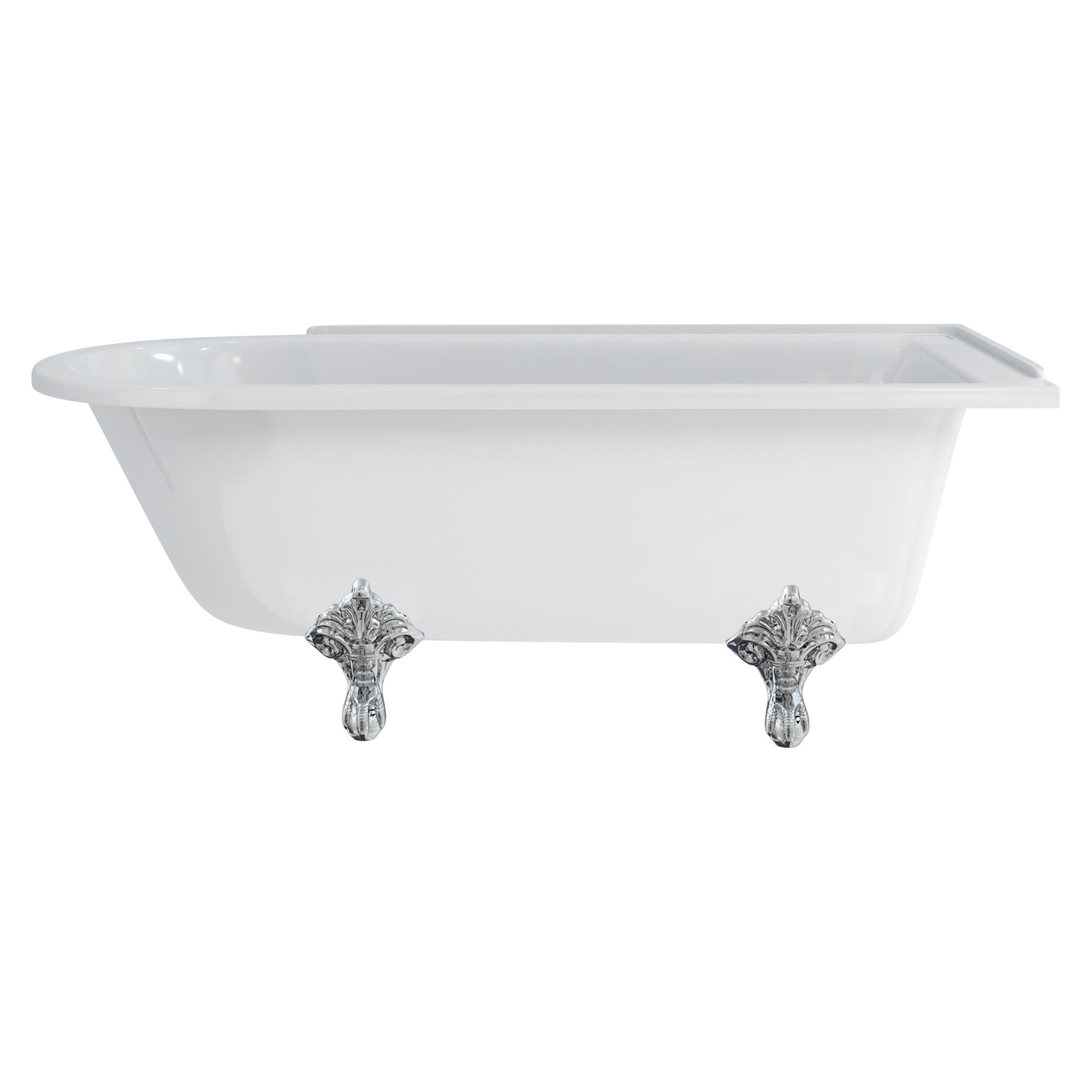 Hampton right handed bath - 170cm with standard legs