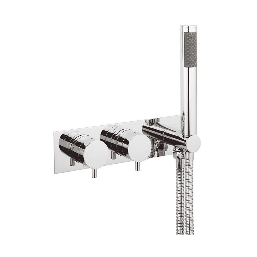 Kai Lever Thermostatic Shower Valve with 2 Way Diverter & Handset 