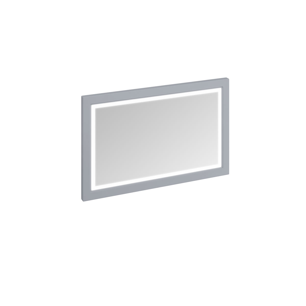 Framed 120 Mirror with LED illumination - Classic Grey