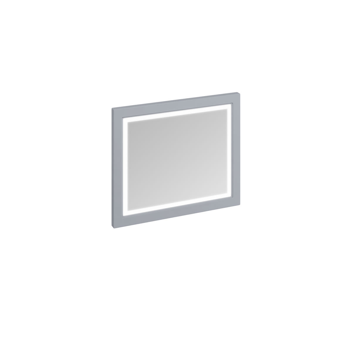 Framed 90 Mirror with LED illumination - Classic Grey