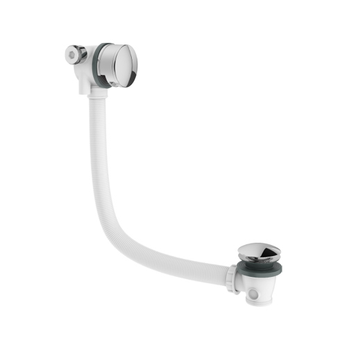 Mike Pro bath filler with click clack waste Chrome