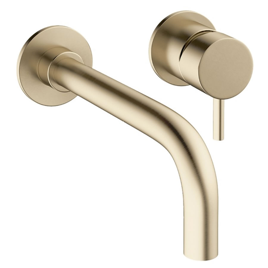 Mike Pro basin 2 hole set Brushed Brass