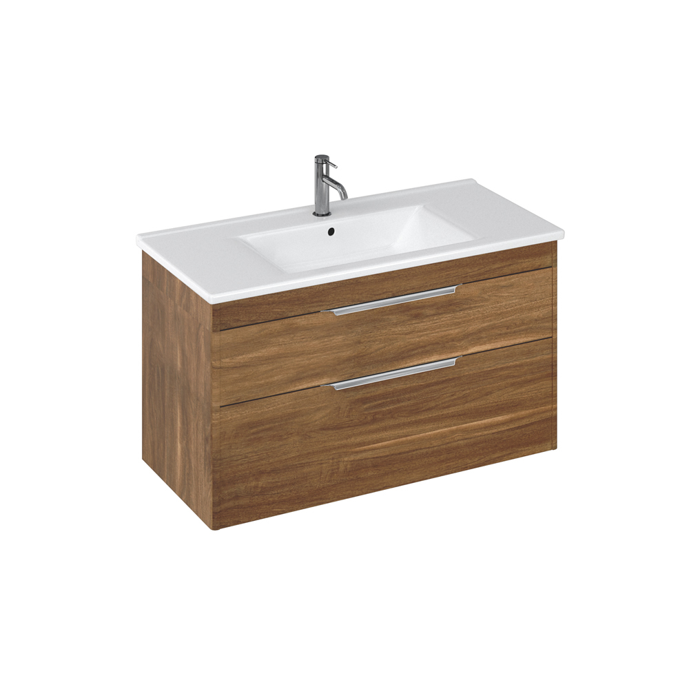 Shoreditch 100cm double drawer Caramel