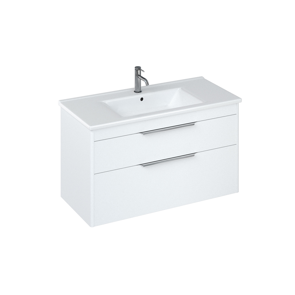 Shoreditch 100cm double drawer Matt White