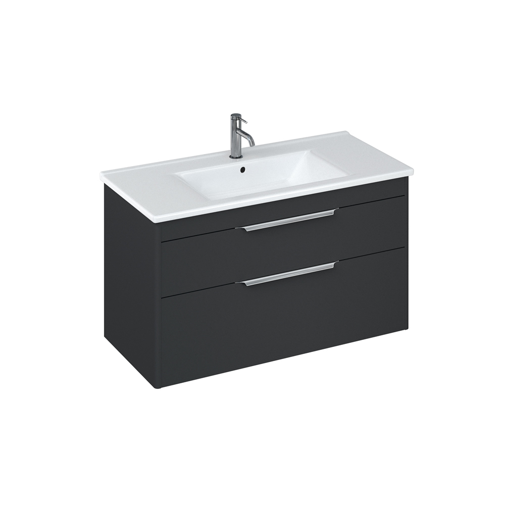 Shoreditch 100cm double drawer Matt Grey