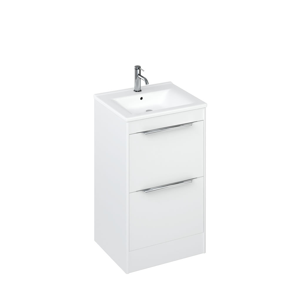 Shoreditch 550mm Floor Standing White and basin